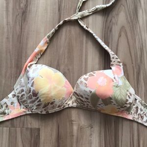 Floral bikini top